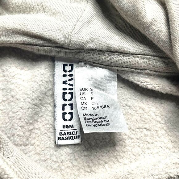 H&M Women’s Basic LOVE Embroidered Fleece Hoodie | Size Small - Picture 3 of 3